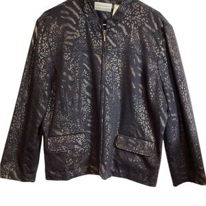 Alfred dunner Black and brown Women's Jacket size 16p